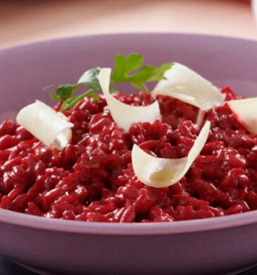 Receta de risotto de remolacha